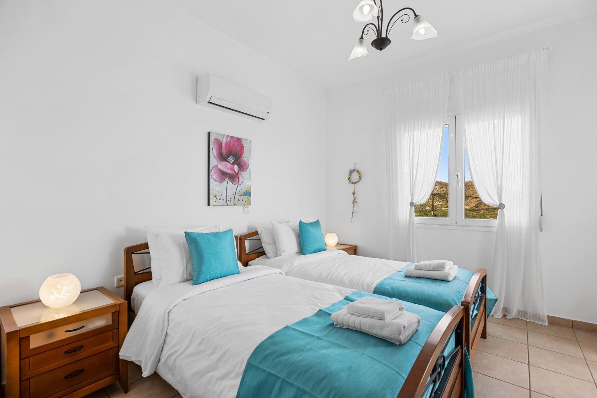 Sea View Villa Manolis With Private Pool Near The Beach Kalyves Exterior foto
